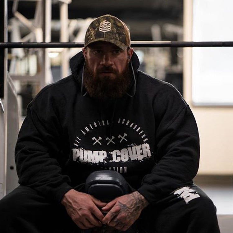 Sports Sweater Men's Fitness Running Casual Hooded Pullover - Blue Force Sports