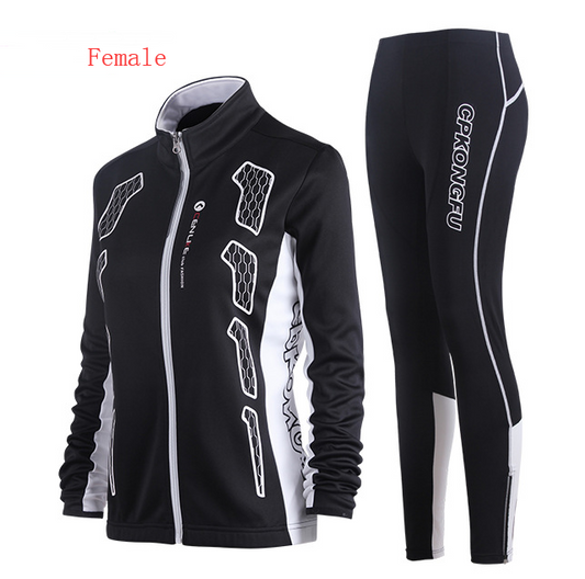 Spring and autumn bicycle Jersey long-sleeved suit men and women models mountain bike team version of clothes autumn and winter coat - Blue Force Sports