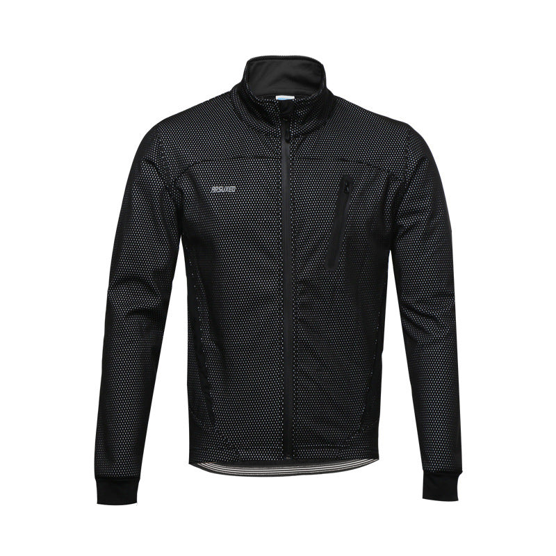 Arsuxeo fleece outdoor sports jacket cycling jersey - Blue Force Sports