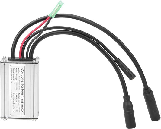 VINGVO Ebike Controller, Brushless Motor Controller, Square Controller, Waterproof Adapter with Hall KT-22A for Electric Scooter 36v/48v Motor