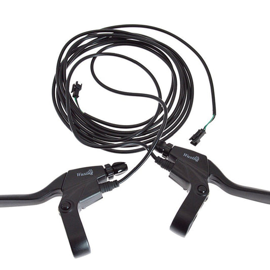 Sufanic Bike Brakes Lever, 1 Pair Durable 2 Wires Left & Right 139PD E-Bike Bicycle Electric Brake Lever Replacement Parts