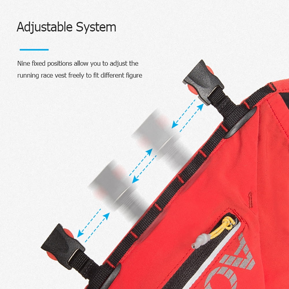 AONIJIE Running Hydration Vest 12L Large Capacity Reflective Hydration Backpack for Marathon Cycling