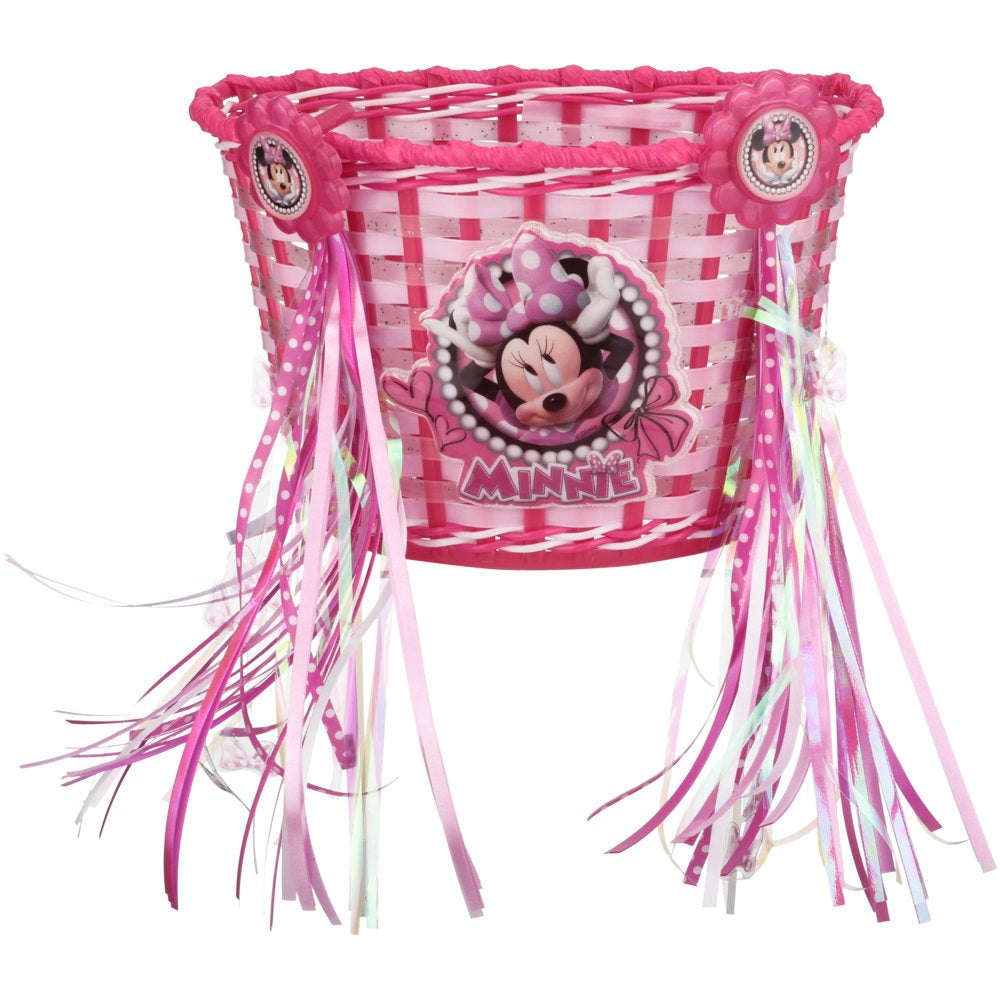 Bell Disney Junior Minnie Mouse Bike Basket and Streamer Combo