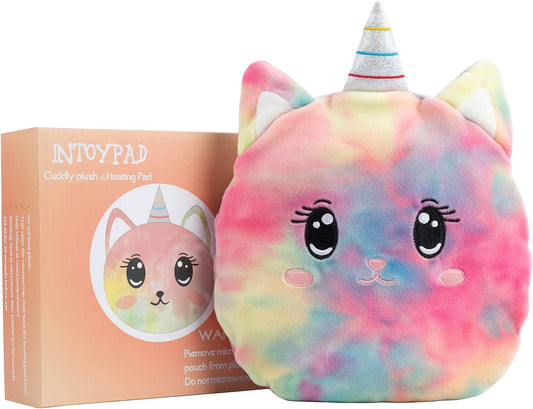 Unicorn Microwavable Heating Pads for Pain Relief, Cramps, and Menstruation with Lavender Scent Multicolor