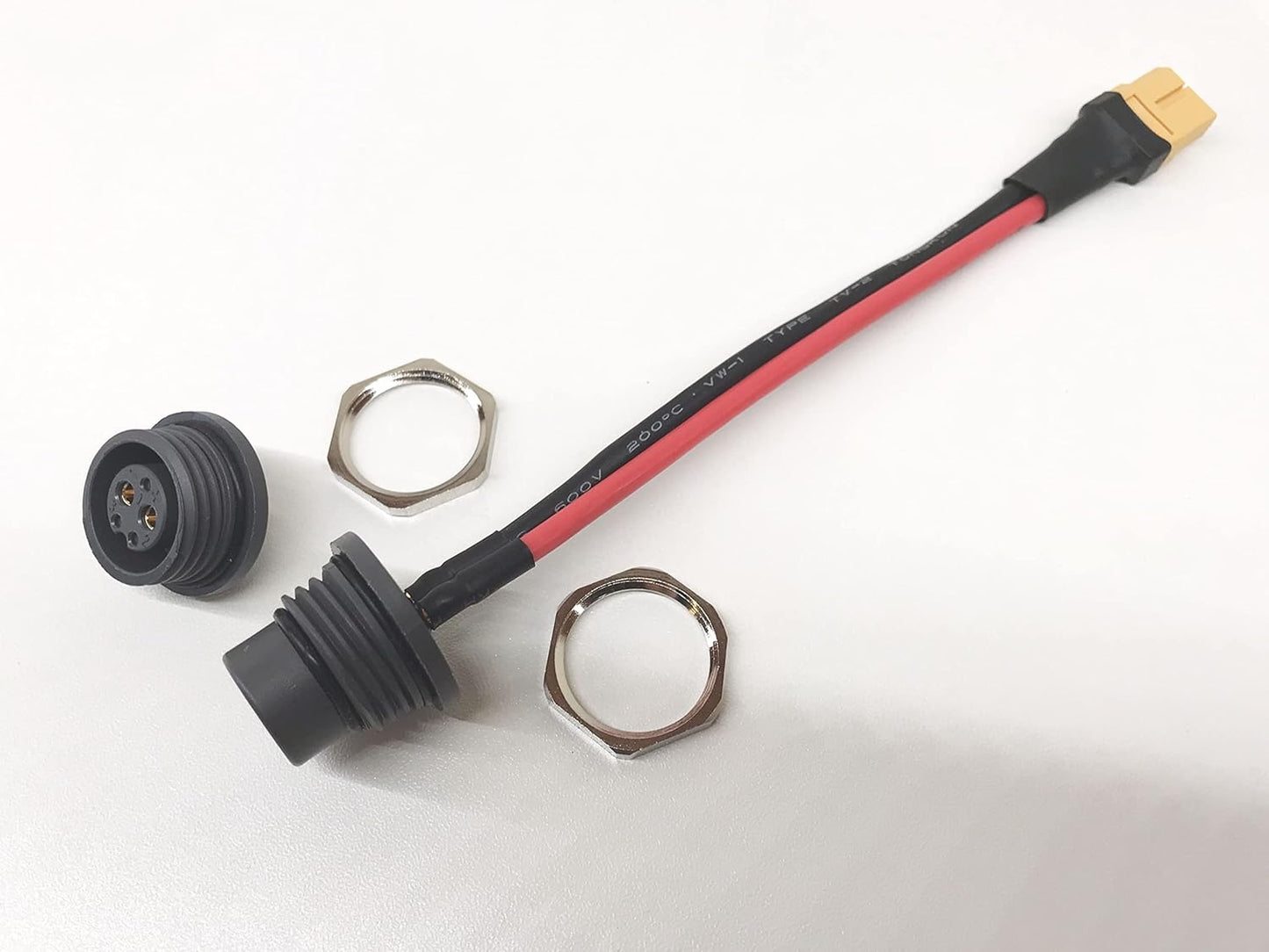 Male and Female Connector Set for Reention Dorado Battery. Heavy Duty Version