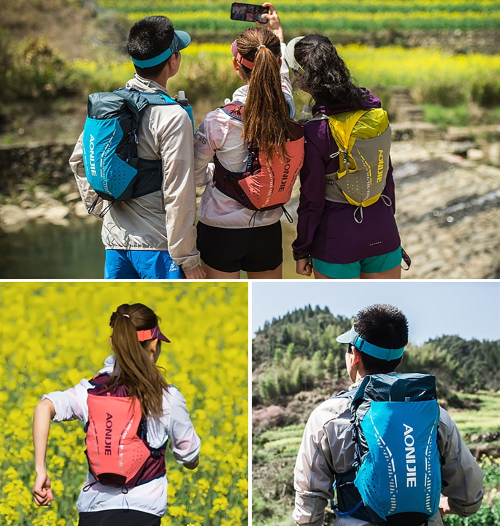 AONIJIE 18L Large Capacity Running Hydration Vest Running Backpack for Marathon Race Hiking