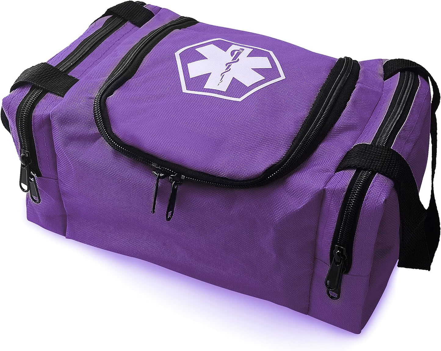 ASA TECHMED First Aid Responder EMS Emergency Medical Trauma Bag EMT, Fire Fighter, Police Officer, Paramedics, Nurse, Purple