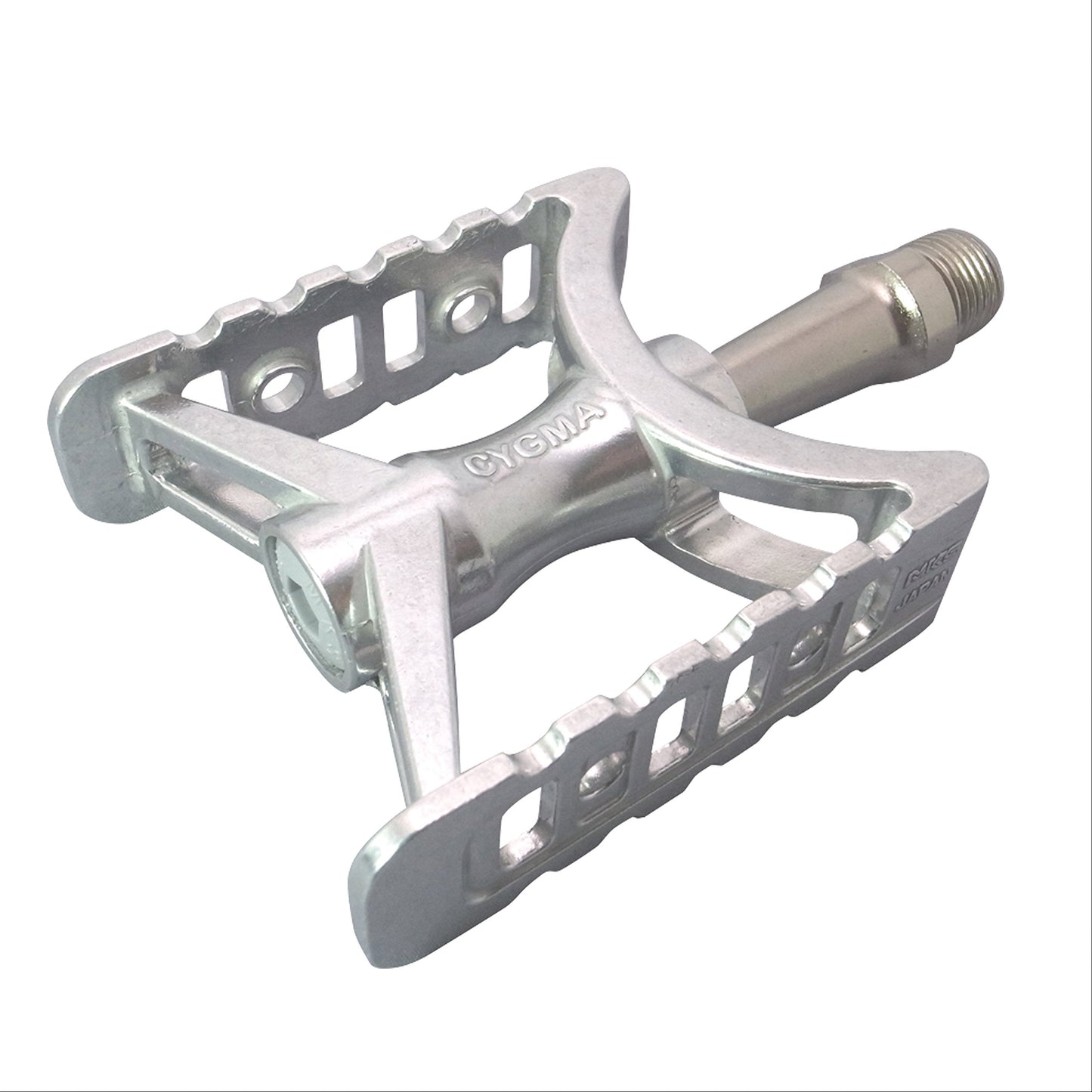 MKS (Mikashima) Pedal CYGMA Silver left and right set Aluminum W73xL64mm 112075