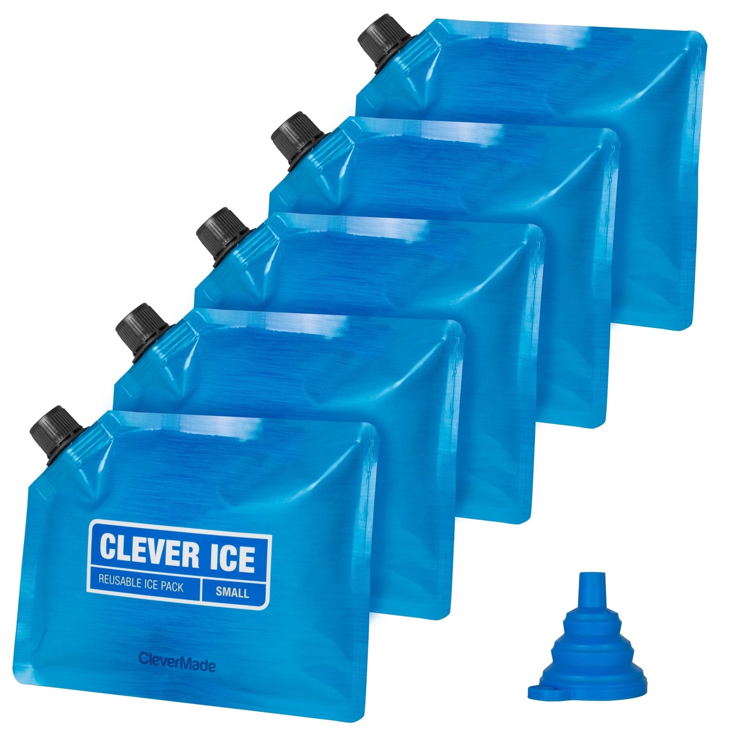 CleverMade Reusable Ice Packs, 5 Pack, Small