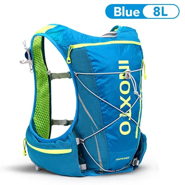Running Hydrating Vest Backpack Cycling Hydrating Backpack Hiking Marathon Hydrating, With 2L Water bag Outdoor Ultralight LXL Blue Backpack