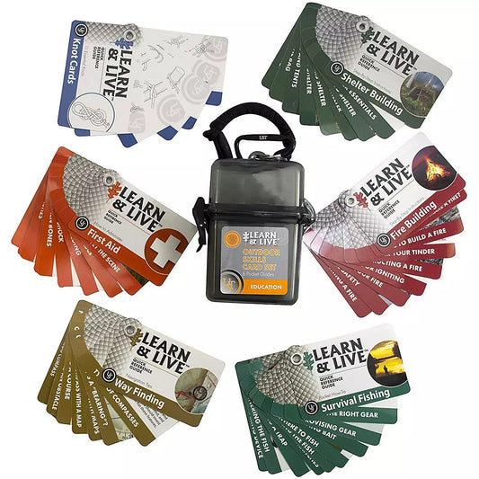 UST 1156803 L&L Outdoor Skills Card Set, Gray