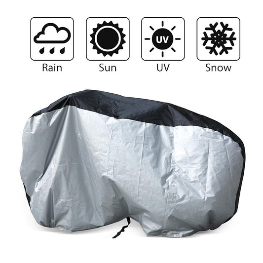 Bicycle Cover Outdoor Waterproof Anti-Dust Bicycle Wheel Cover Foldable Bike Storage Bag with Anti-Theft Lock Holes Bike Cover for Mountain & Road Bike