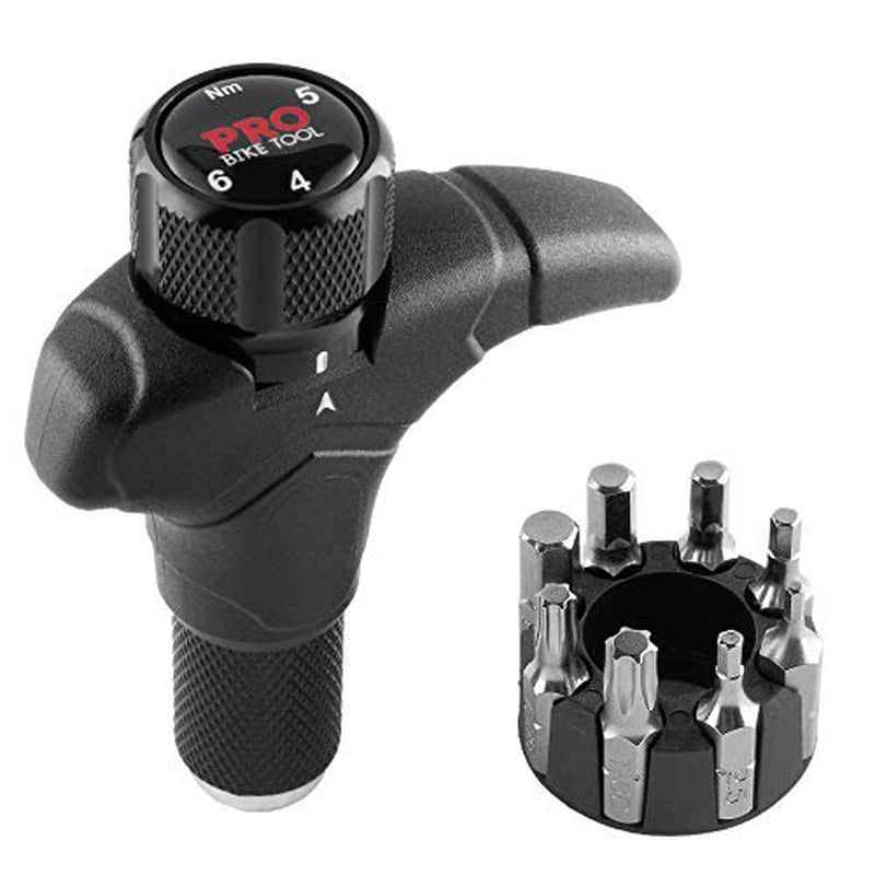 PRO BIKE TOOL T-Torque Adjustable Wrench Tool with Slip Free Handle (Black)