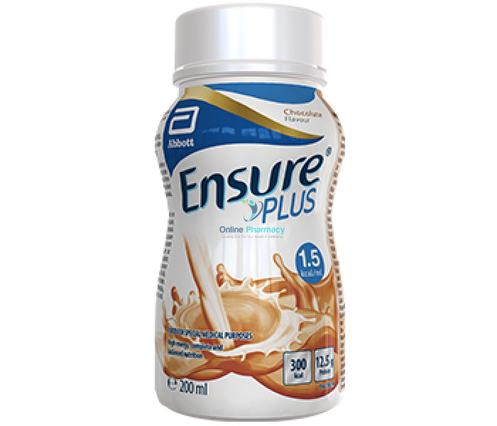 Ensure Plus Chocolate Nutritional Drink Bottle - 200ml / 24 x 200ml Case