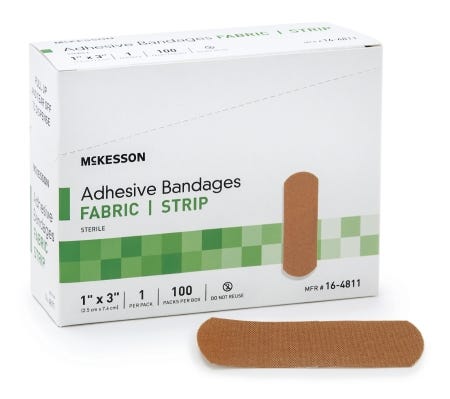 McKesson 164811 Adhesive Strip, Case of 2400 64027266