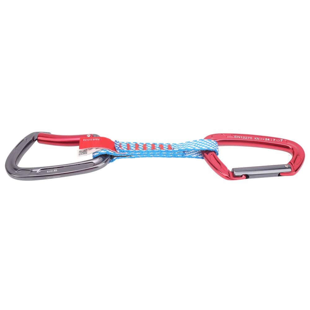 Straight Bent Gate Carabiner, High Strength Quickdraw Set for Rock Climbing