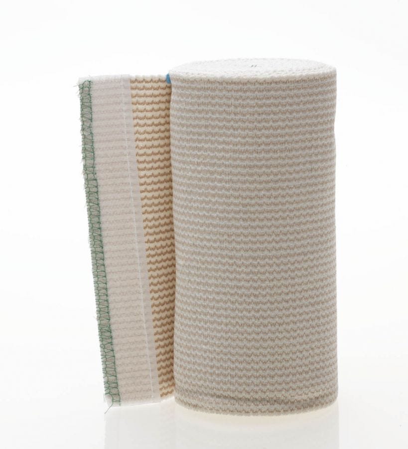 Matrix Non-Sterile Elastic Bandages: White/beige, 6" x 10yd, 20 Count