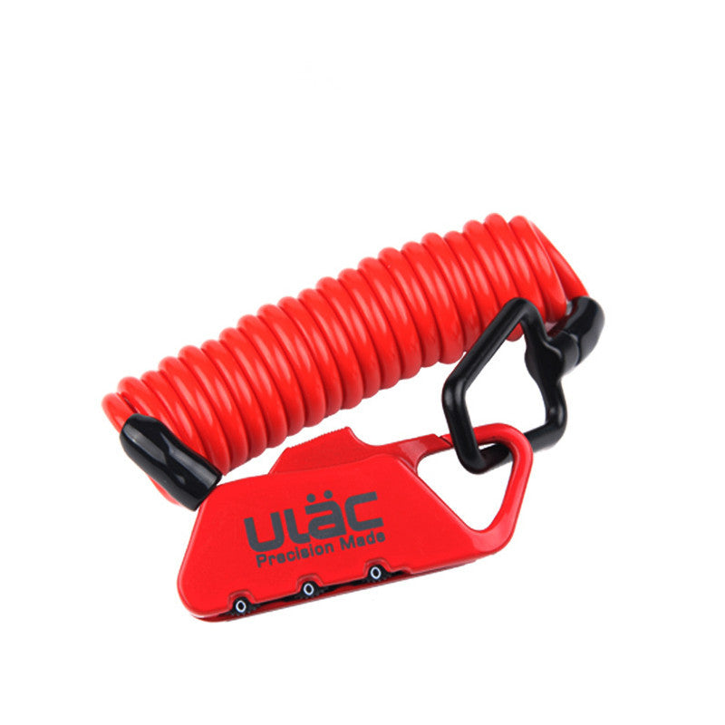 Universal Anti Theft Code Lock Rope for Motorcycle Helmet - Blue Force Sports