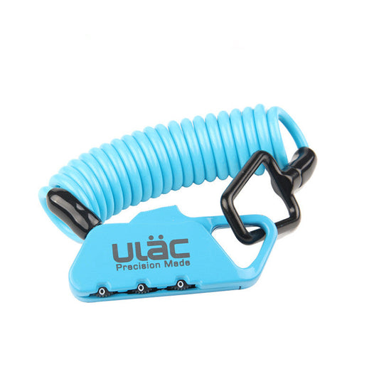 Universal Anti Theft Code Lock Rope for Motorcycle Helmet - Blue Force Sports