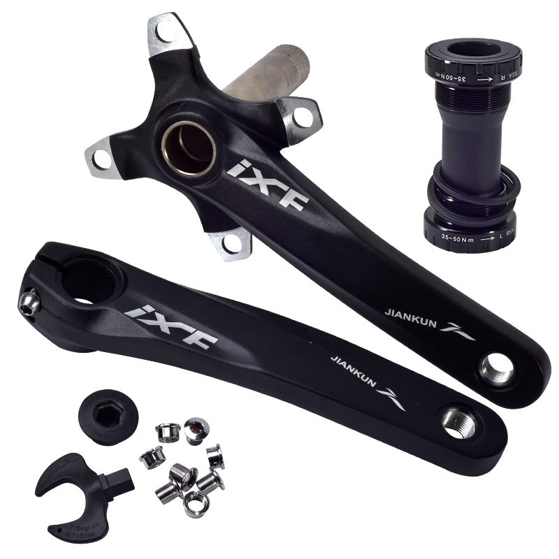 Mountain Bike Hollow Integrated Aluminum Alloy Crank - Blue Force Sports