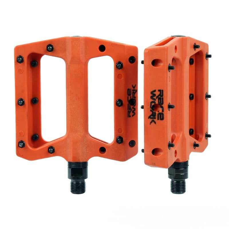 Mountain Bike Nylon Ultralight Bearing Large Wide Anti-Skid Pedal - Blue Force Sports