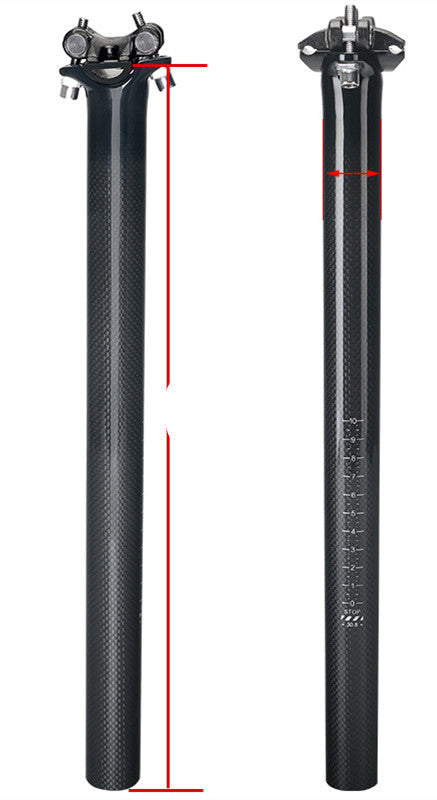 Non-Standard Carbon Fiber 3K Joint Mountain Road Bike Seat Tube Balance Bike - Blue Force Sports