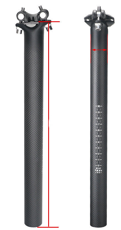 Non-Standard Carbon Fiber 3K Joint Mountain Road Bike Seat Tube Balance Bike - Blue Force Sports