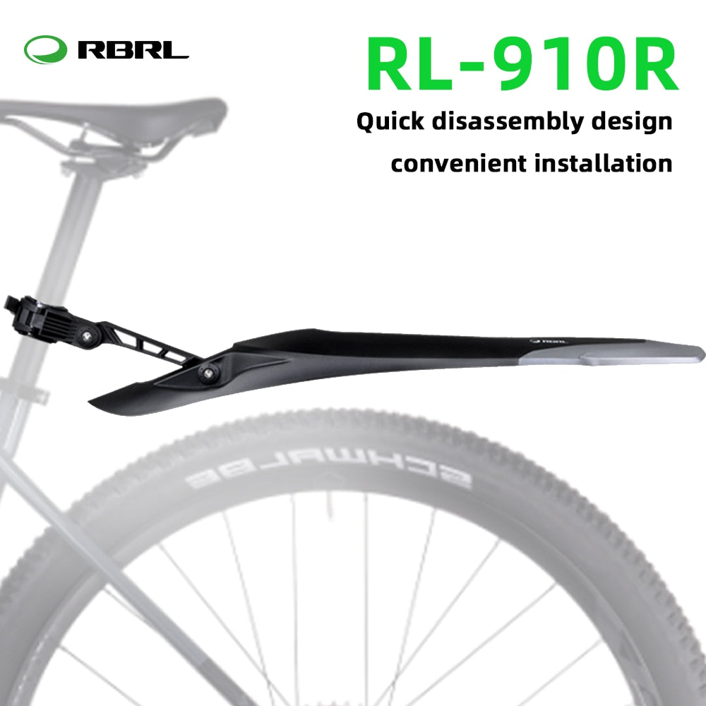 RBRL Bicycle Mudguard Set MTB Cycling Fender E-Bike Adjustable Mountain Bike TPE Widen Lengthen Patent Quick Release Protector