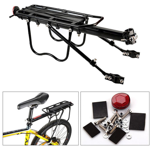 NUOLUX Universal Seatpost Rack Bike Carrier Rack Rear Frame-Mounted Heavy Duty Cycle Accessory