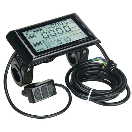 Bicycle Speedometer and Odometer, GIUGT Ebike Computer Multi-Functions Waterproof Electric Bike Odometer Speedometer with LCD Backlight Display