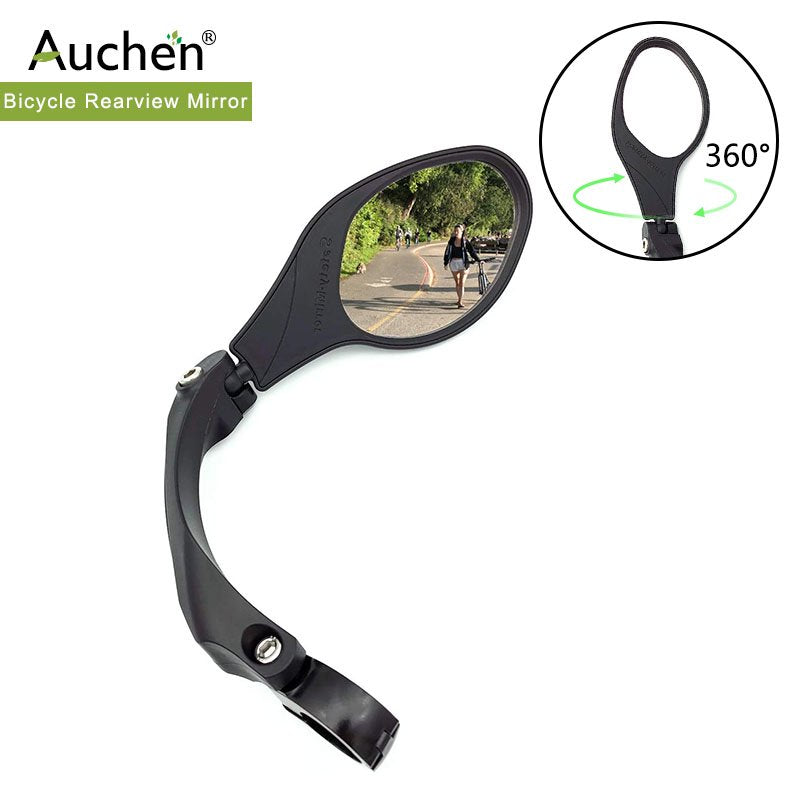 Bike Mirror,Adjustable Safe Rearview Mirror, Stainless Steel Lens Handlebar Bicycle Mirror, Mountain Road Bike Folding Mirror,360 Degree Rotation Riding Equipment(Black Right Side/Style 1)
