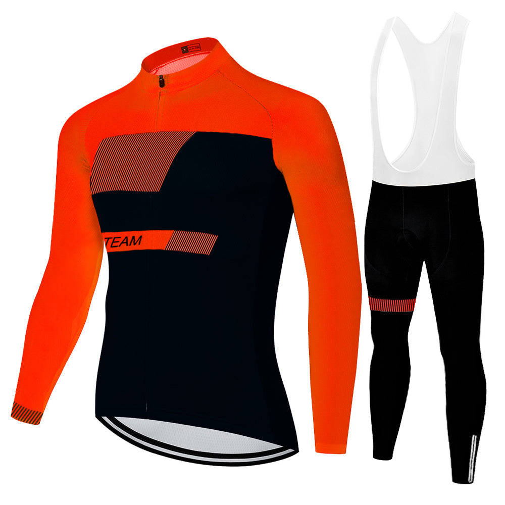 New Summer Breathable Cycling Jersey Long Sleeve Suit - Blue Force Sports