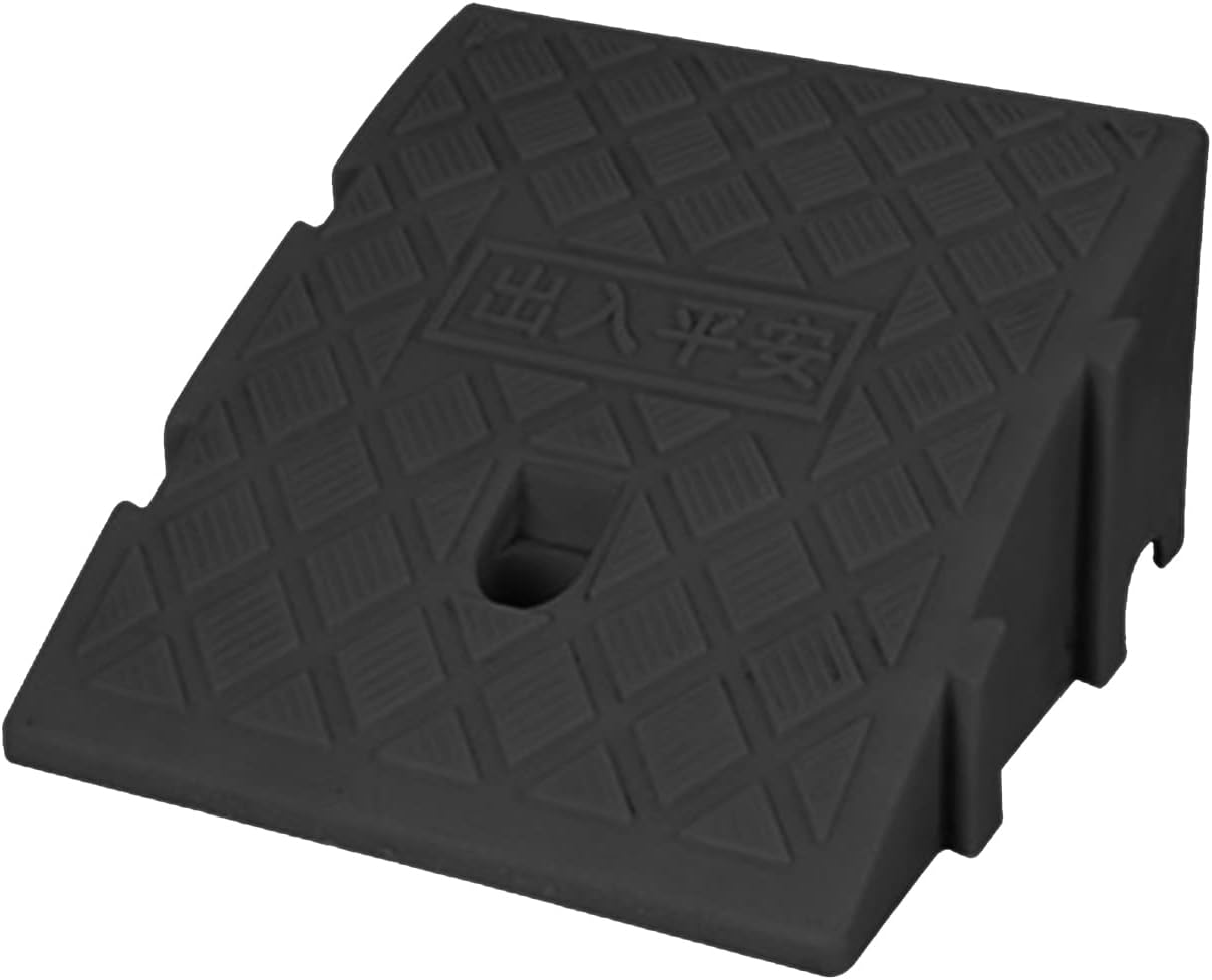 Curb Ramp Portable Lightweight Heavy Duty Plastic Threshold Ramp Wheelchair Ramp Curb Ramp Suitable for Height 11-16cm Portable Curb Ramp for Car Sidewalks Plastic Vehicle Ramps Plastic Threshold