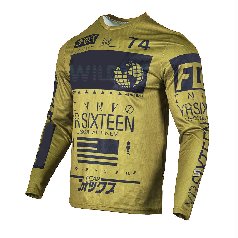 Short Sleeved Cycling Jersey Suit Summer Road Bike Cycling Shirt Mens Breathable - Blue Force Sports