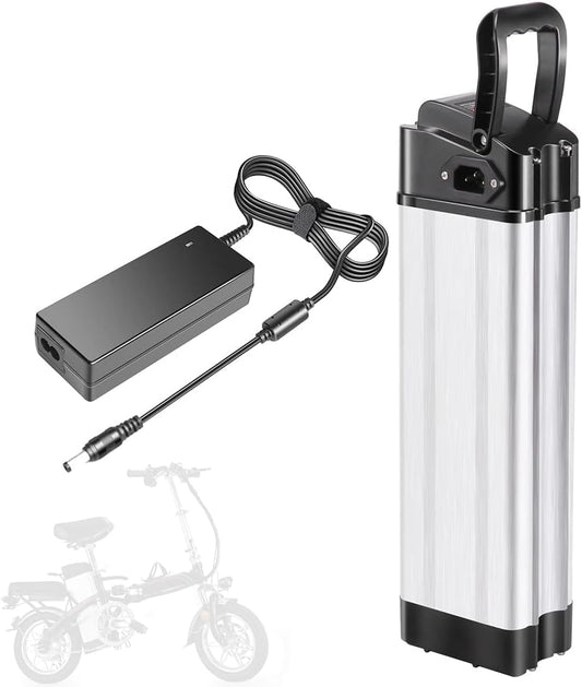 Electric Bike Battery 24V 36V 48V E-Bike Battery Pack 8Ah 10Ah 13Ah 15Ah Rechargeable Lithium Battery for 250-750W Motor with Charger,36v,8Ah