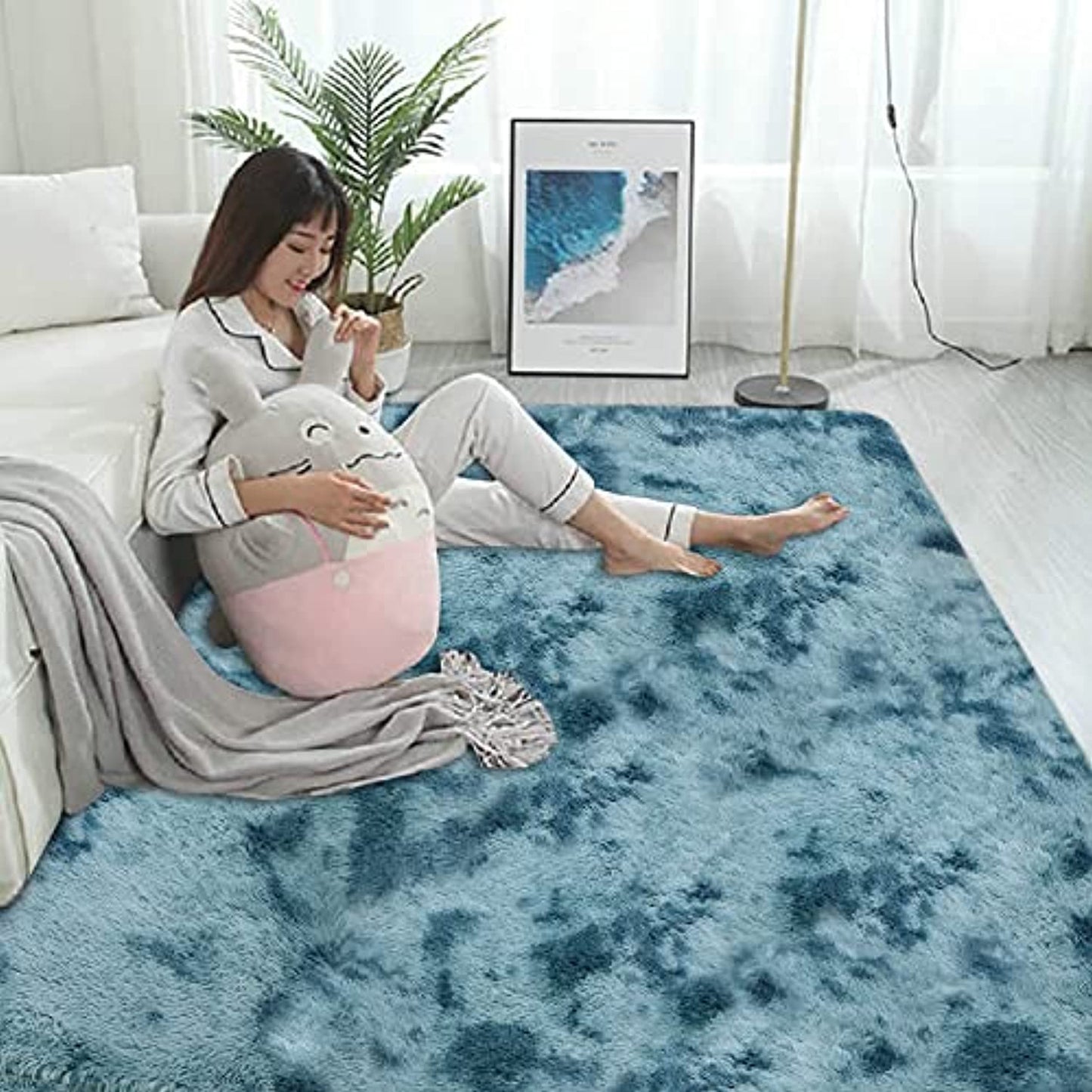Modern Area Rugs Soft Decor Floor Fluffy Shag Collection