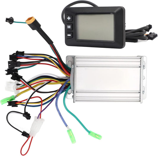 Alomejor 36V 48V 60V Electric Bicycle Motor Brushless Controller Kit Clear LCD Display Panel 350W 450W for Scooter