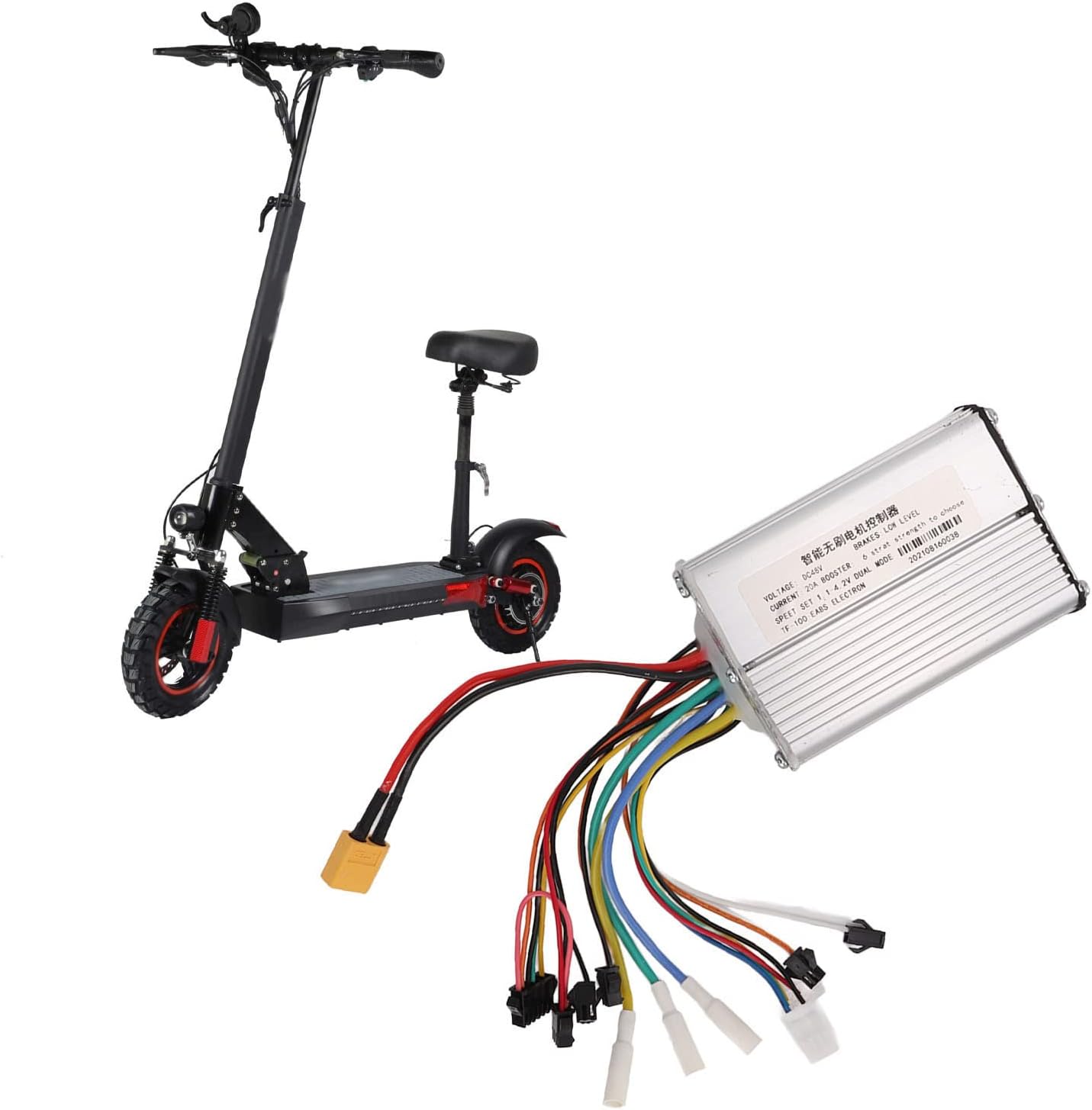 VBESTLIFE Brushless Controller, 48V Aluminium Alloy E Bike Brushless Motor Controller for Electric Scooter for KUGOO M4, M4 PRO 2 Wheeled Scooter