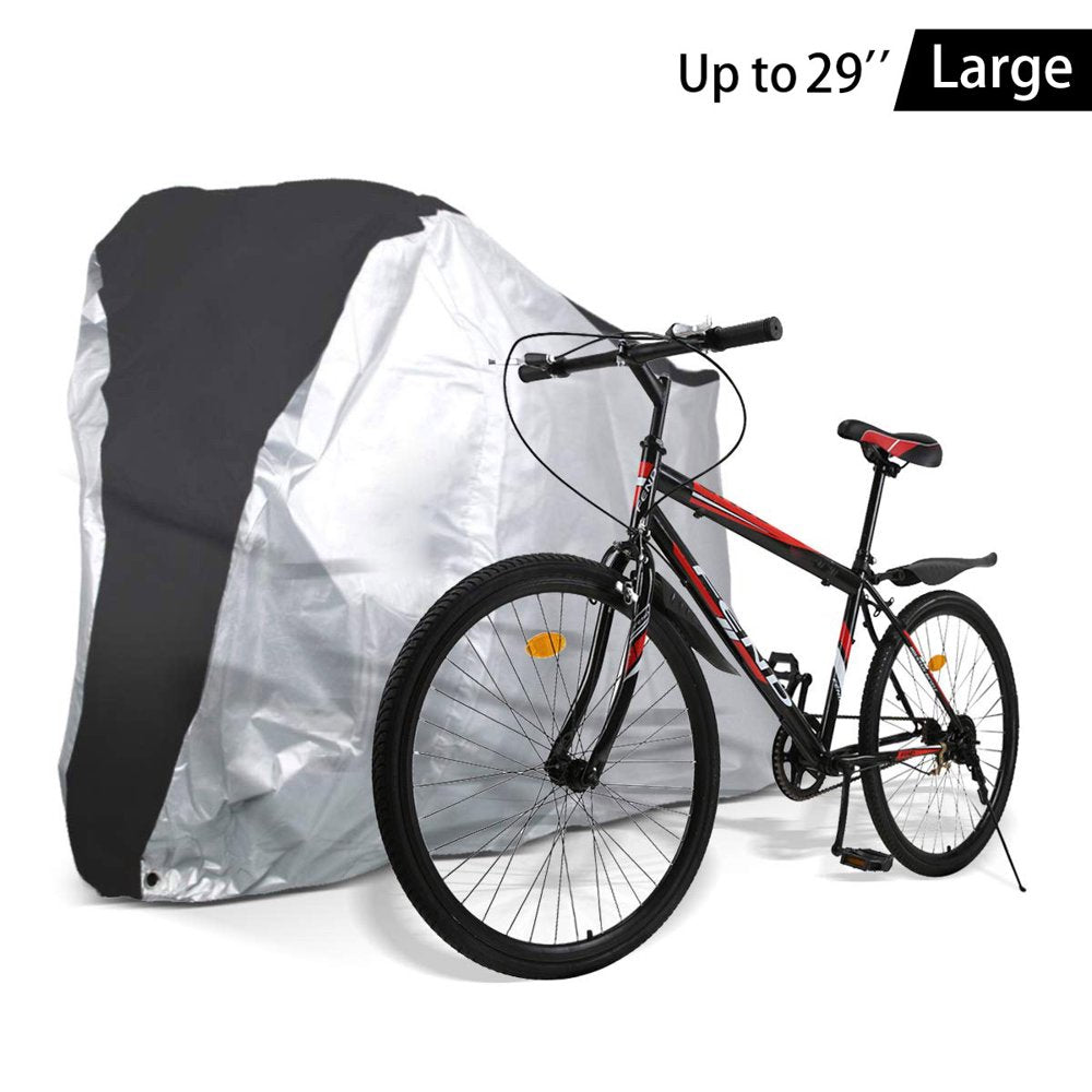 Bike Cover - Waterproof Bicycle Storage Cover Outdoor Dust Wind Proof for Mountain Road Exercise Sport Bike M Size