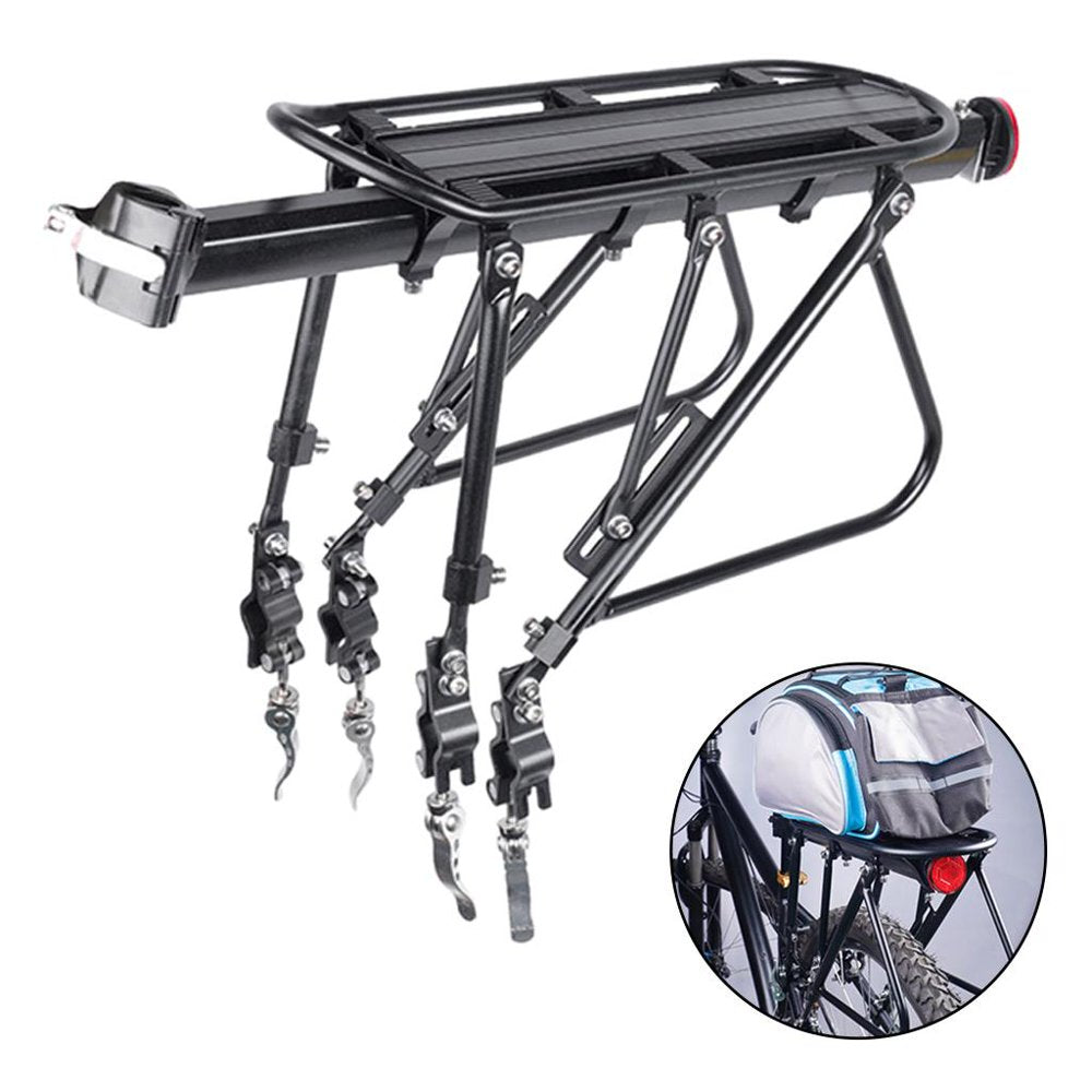 Bike Rear Rack Bike Touring Carrier Rack Storage Tailstock 220 Cycle Cargo Half