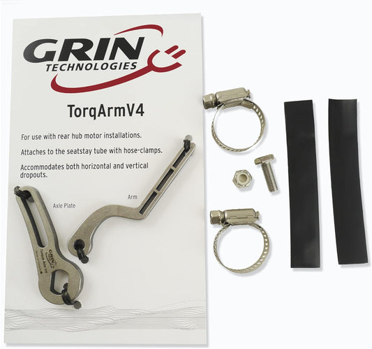 Universal Rear Ebike Torque Arm, Thick 1/4 inch Stainless Steel. Protects Ebikes from Axle Spinout