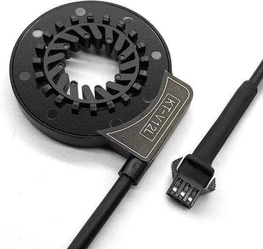 MUSELK Ebike KT V12-L Double Hall Pedal Assist Sensor，Electric Bike Left Crank 12 magents PAS System Assistant Sensor