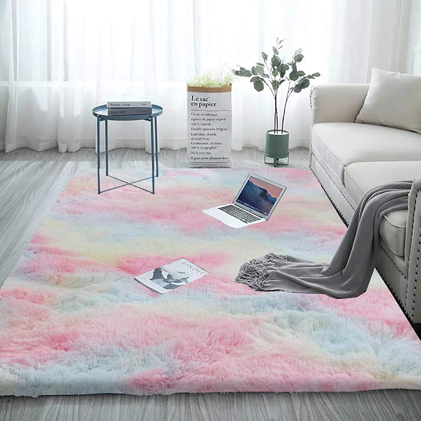Modern Area Rugs Soft Decor Floor Fluffy Shag Collection