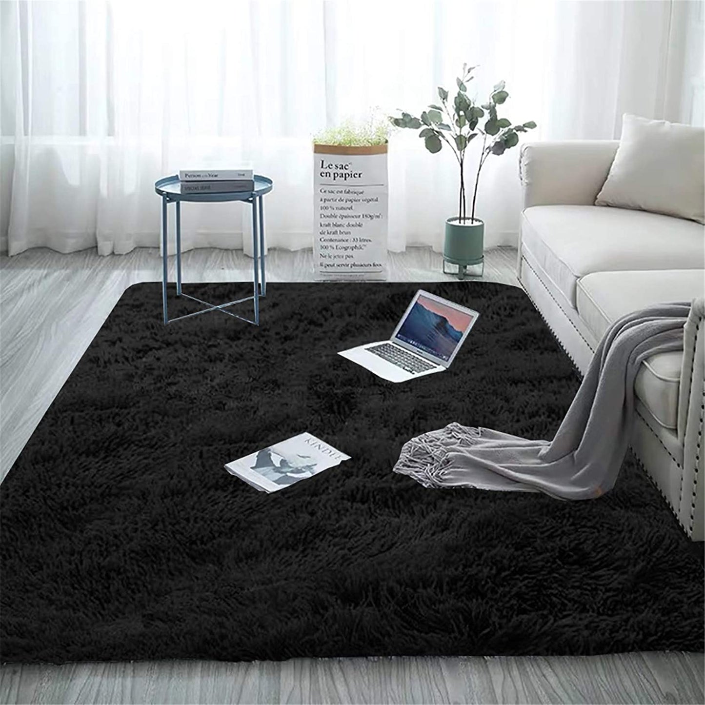 Modern Area Rugs Soft Decor Floor Fluffy Shag Collection