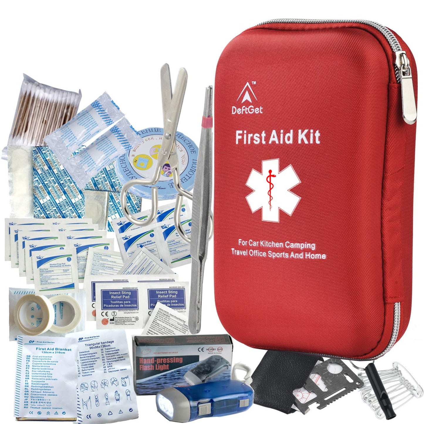 First Aid Kit Waterproof  Medical Emergency Equipment Survival Kits for Car Kitchen Camping Travel Office Sports Home