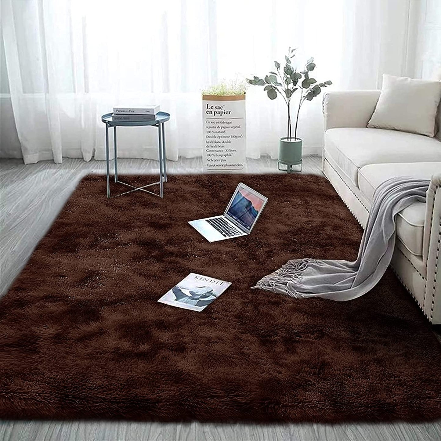 Modern Area Rugs Soft Decor Floor Fluffy Shag Collection