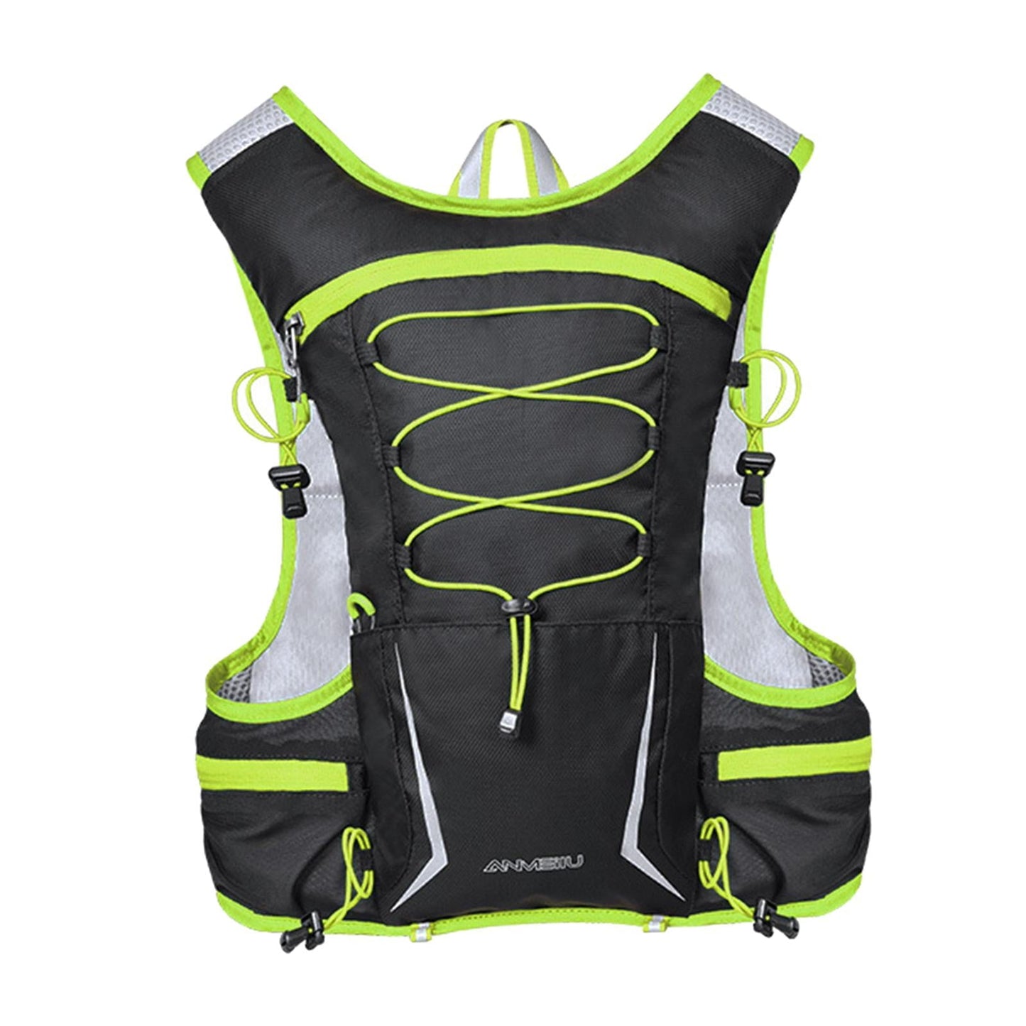 BAOSITY Bike Backpack Hydration Pack Rucksack Lightweight Hydration Backpack Cycling Backpack for Mountaineering Hiking Skiing Adults Green 16.5x14.5x36cm