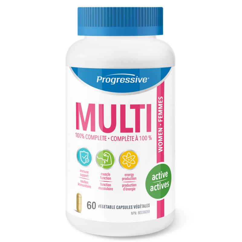 Progressive MultiVitamin Active Women - 60 caps