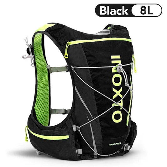 Running Hydrating Vest Backpack Cycling Hydrating Backpack Hiking Marathon Hydrating, With 2L Water bag Outdoor Ultralight LXL Black Backpack