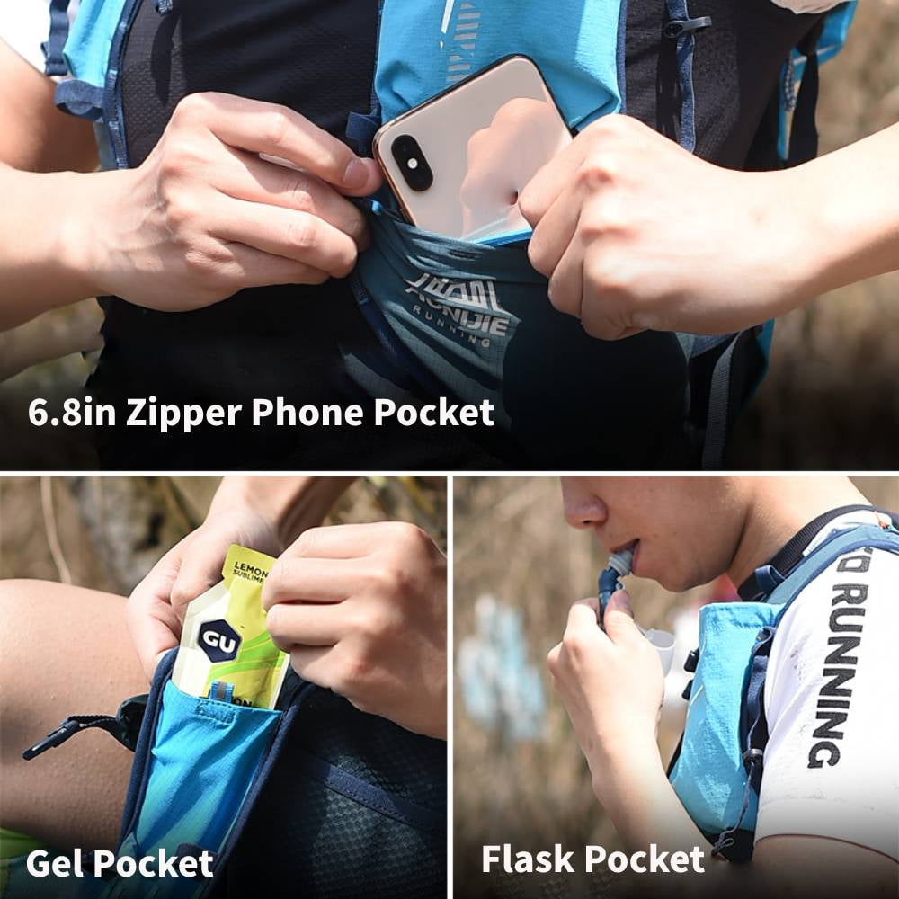 AONIJIE 18L Large Capacity Running Hydration Vest Running Backpack for Marathon Race Hiking